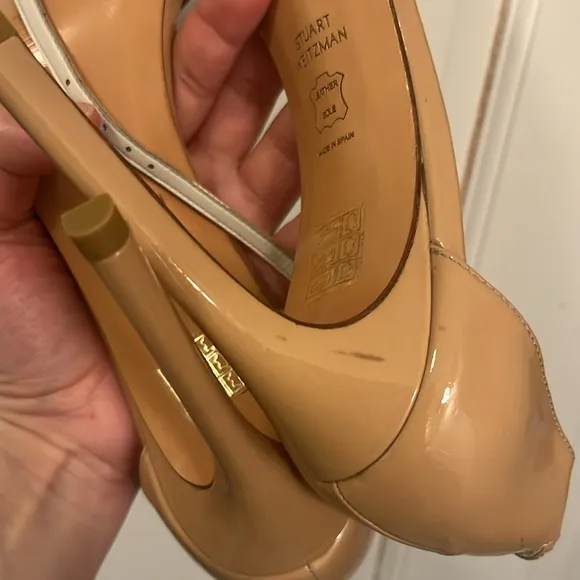 Stuart Weitzman Nudist Heel - brand new - size EU 40 US 9,5- nude patent leather