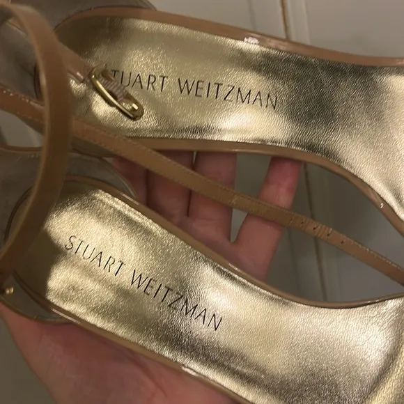Stuart Weitzman Nudist Heel - brand new - size EU 40 US 9,5- nude patent leather