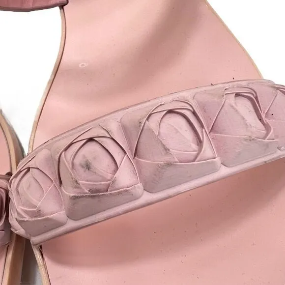Stuart Weitzman Rosita Rubber Sandals Light Pink Size 9