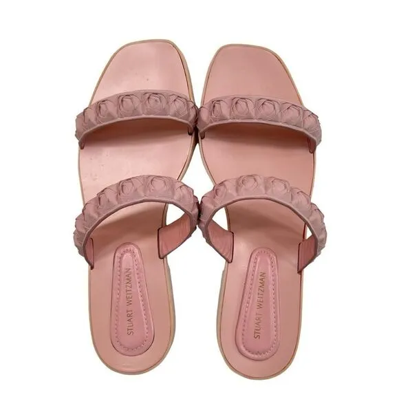 Stuart Weitzman Rosita Rubber Sandals Light Pink Size 9