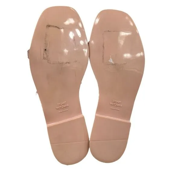 Stuart Weitzman Rosita Rubber Sandals Light Pink Size 9