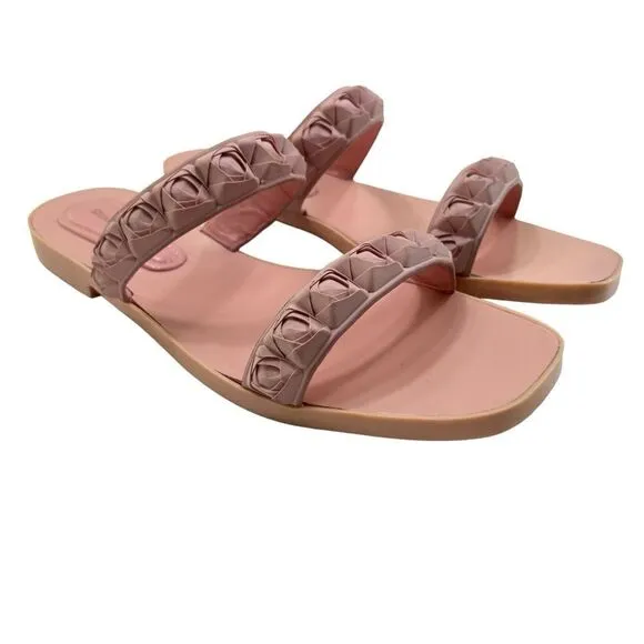 Stuart Weitzman Rosita Rubber Sandals Light Pink Size 9