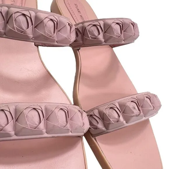 Stuart Weitzman Rosita Rubber Sandals Light Pink Size 9