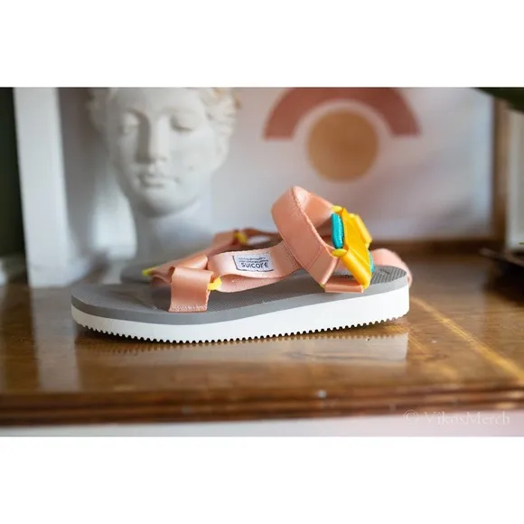 Suicoke Depa-Cab Pink Sandals Womens 9