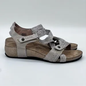 Taos Tan Trulie Braided Straps Leather Sandals
