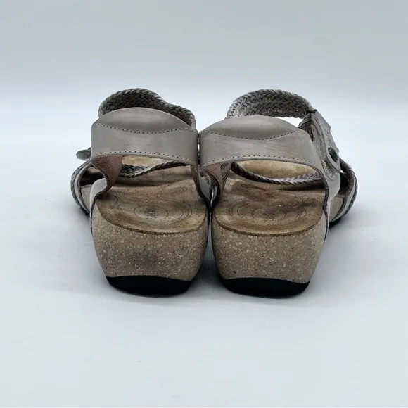 Taos Tan Trulie Braided Straps Leather Sandals