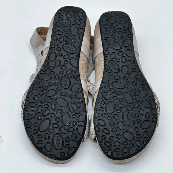 Taos Tan Trulie Braided Straps Leather Sandals