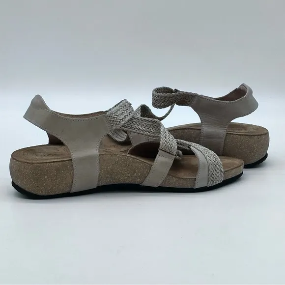 Taos Tan Trulie Braided Straps Leather Sandals