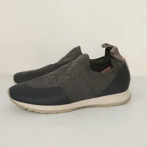 Taryn Rose Cara Knit Slip On Athletic Sneakers Gray Womens 6.5B