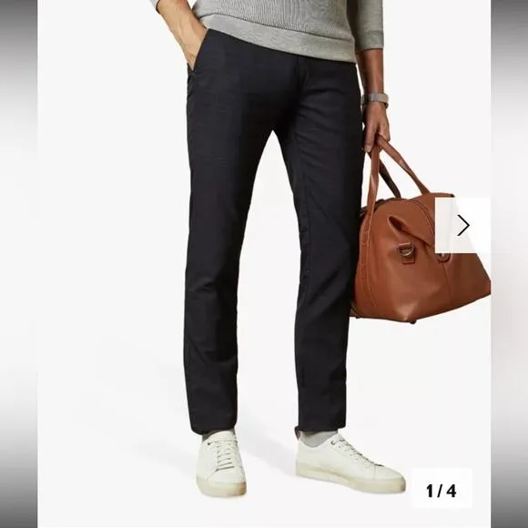 Ted Baker London saki straight check chinos size 32