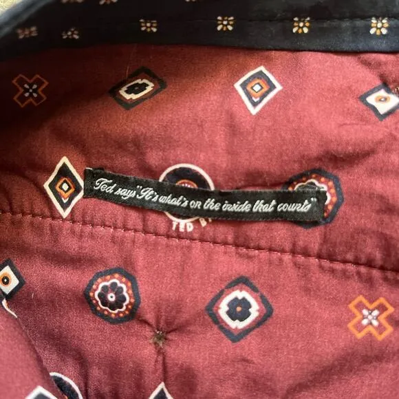 Ted Baker London saki straight check chinos size 32