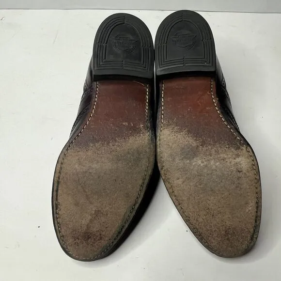 The Florsheim Shoe Burgundy Leather Full Brogue Dress Shoes Mens Size 6.5 D