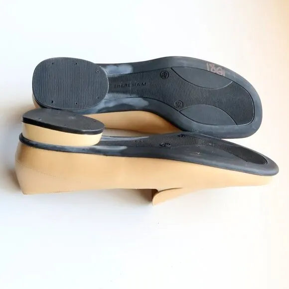 Theresia M. Yellow Leather Square Toe Low Heel Loafers Slip On Comfort Shoes 8.5