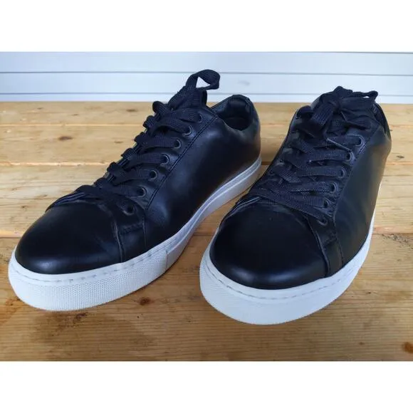 Thursday Boots Premier Low Top Sneakers Black Leather Handcrafted Portugal 10.5