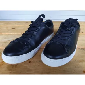 Thursday Boots Premier Low Top Sneakers Black Leather Handcrafted Portugal 10.5