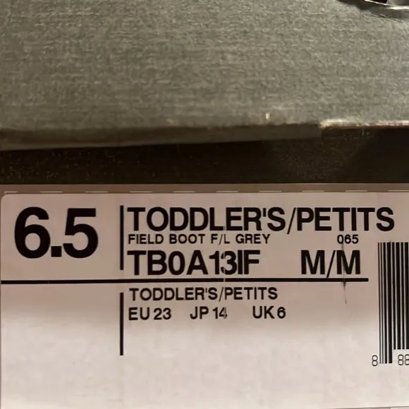 Timberland Baby Toddler Gray Nubuck Leather Field Boot Shoes | NEW in BOX/NWT!!