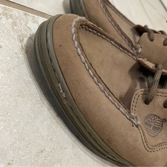Timberland Brown Leather Lace-Up Oxfords Ankle Shoes Loafers Size 10M