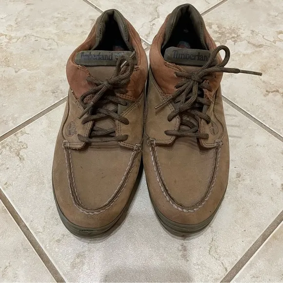 Timberland Brown Leather Lace-Up Oxfords Ankle Shoes Loafers Size 10M