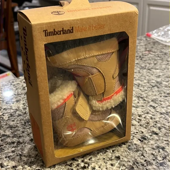 Timberland Climate Trekker Crib booties boots shoes Infant baby wheat Size 1
