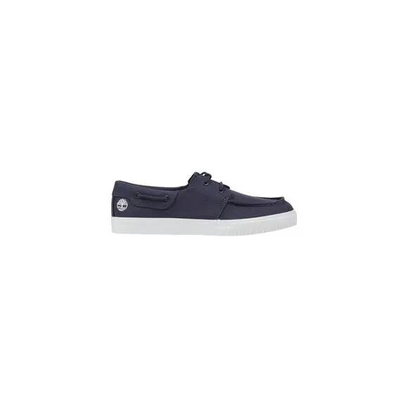 Timberland Lace-Up Moccassin with Rubber Sole Men Blue Moccasins