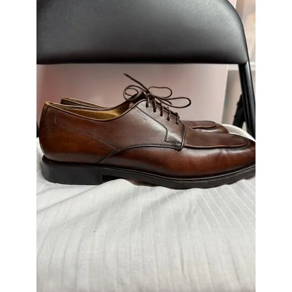 To Boot New York Adam Derrick Hammel Men's Brown Leather Lace Up Oxford Shoes
