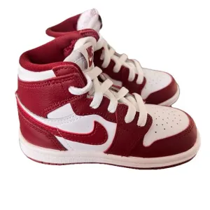 TODDLERS BABY NIKE AIR JORDAN 1 HIGH OG (TD) WHITE/TEAM RED (FD1413 160) Size 7C