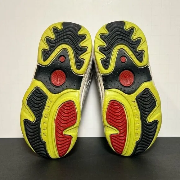 Toddlers Vintage NIKE Air Afterburner Flight White Sneakers / Size 6C