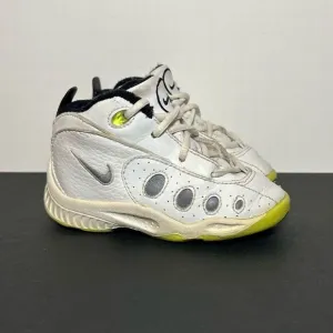 Toddlers Vintage NIKE Air Afterburner Flight White Sneakers / Size 6C