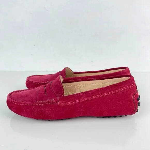 TOD’S Gommino Suede Leather Driving Shoes Loafers - Size 5.5