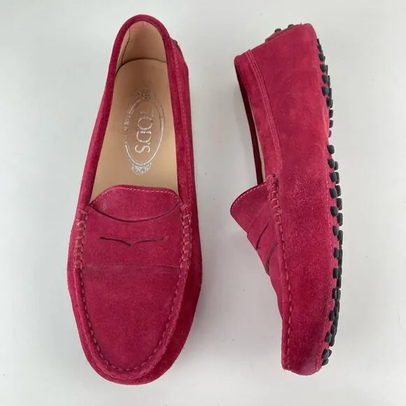 TOD’S Gommino Suede Leather Driving Shoes Loafers - Size 5.5