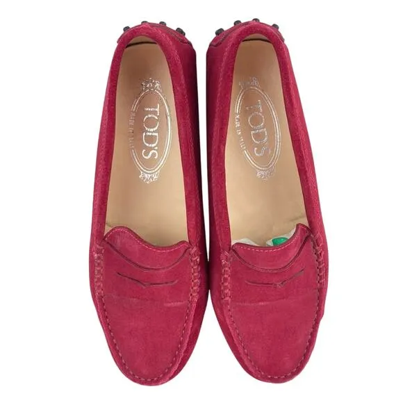 TOD’S Gommino Suede Leather Driving Shoes Loafers - Size 5.5