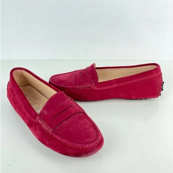 TOD’S Gommino Suede Leather Driving Shoes Loafers - Size 5.5