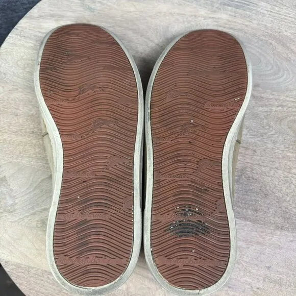 Tommy Bahama Hendry Mens Tan Perforated Leather Slip-On Loafers Size 8.5M
