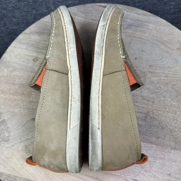Tommy Bahama Hendry Mens Tan Perforated Leather Slip-On Loafers Size 8.5M