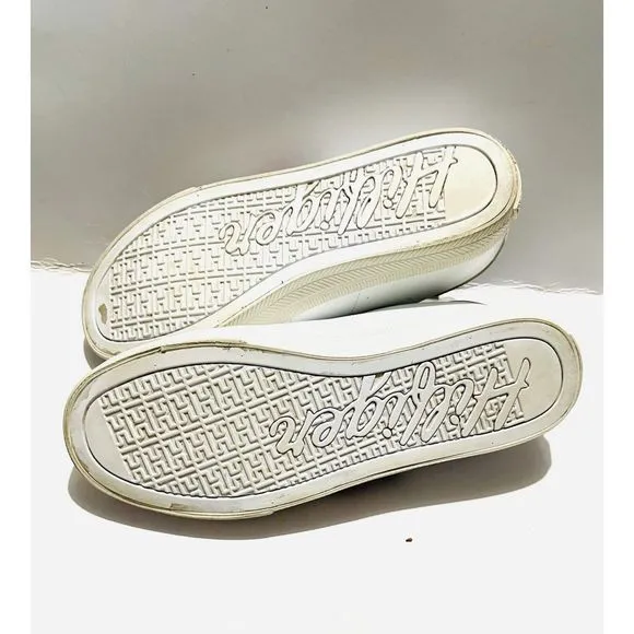 Tommy Hilfiger tennis shoes red white and blue loafers summer women's 7