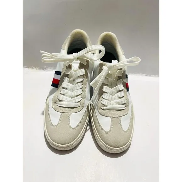 Tommy Hilfiger tennis shoes red white and blue loafers summer women's 7