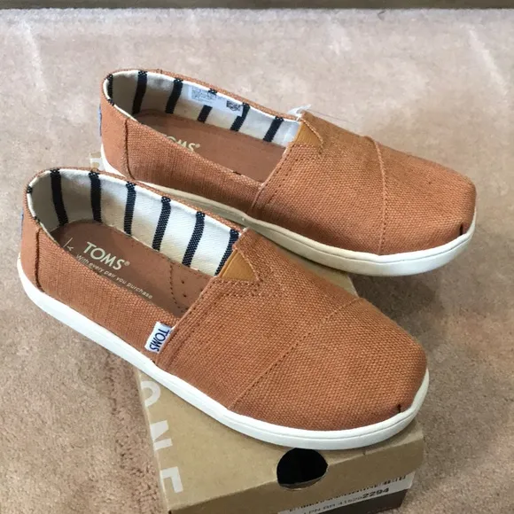 TOMS  YOUTH CLASSICS PUMPKIN SPICE HERITAGE CANVAS