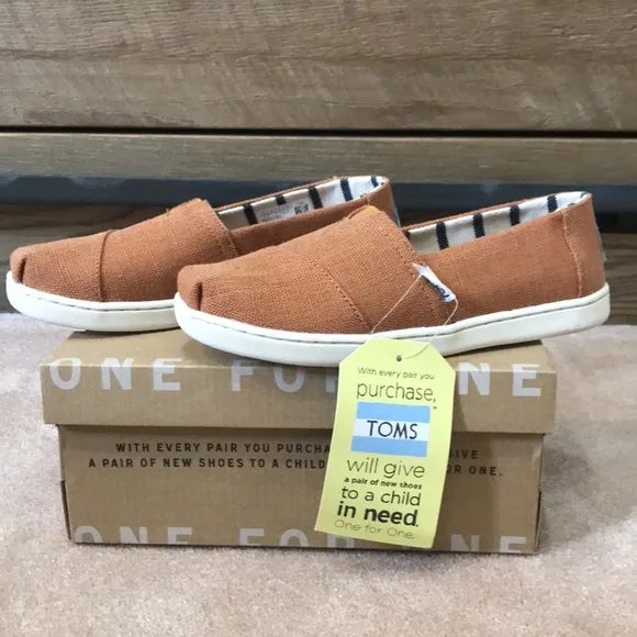 TOMS  YOUTH CLASSICS PUMPKIN SPICE HERITAGE CANVAS