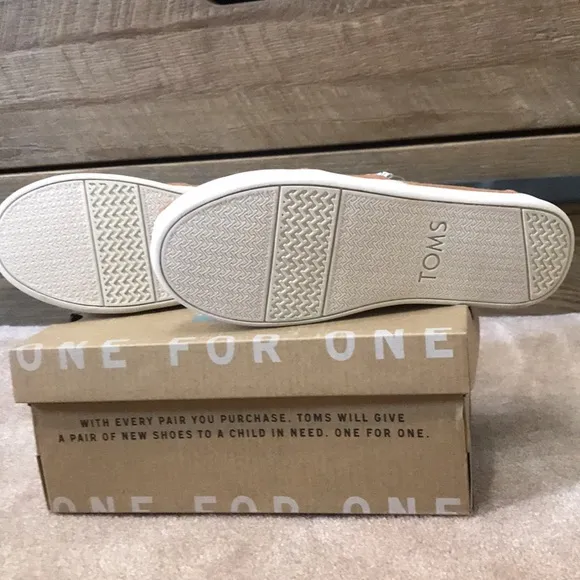TOMS  YOUTH CLASSICS PUMPKIN SPICE HERITAGE CANVAS