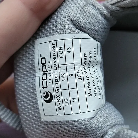 Topo Athletic W RX minimalist split toe running shoes womens size 11