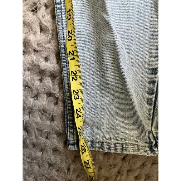 Topshop moto floral embroidered mom jeans 25