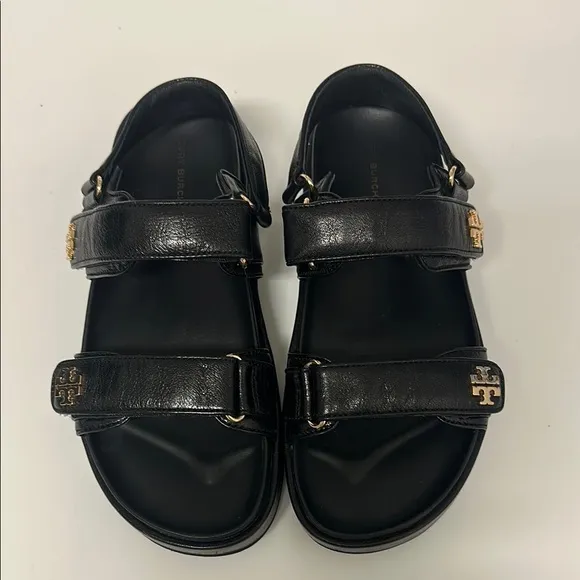 Tory Burch Black Sport Sandals with Adjustable Straps
