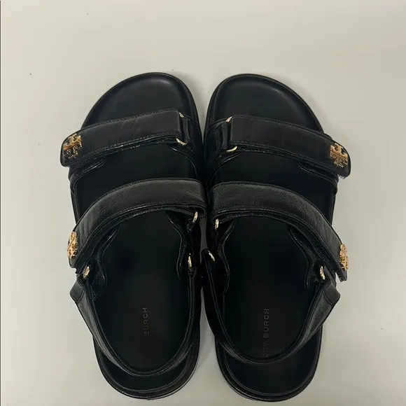Tory Burch Black Sport Sandals with Adjustable Straps