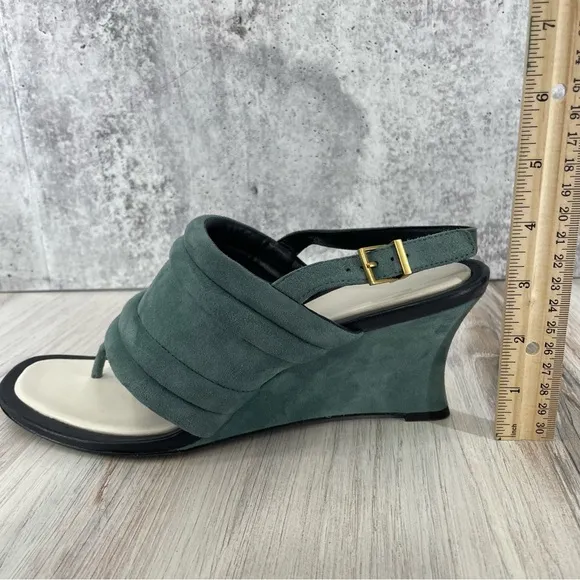 Tory Burch Puffy Straps Thong Wedge Sandals Sz 10.5
