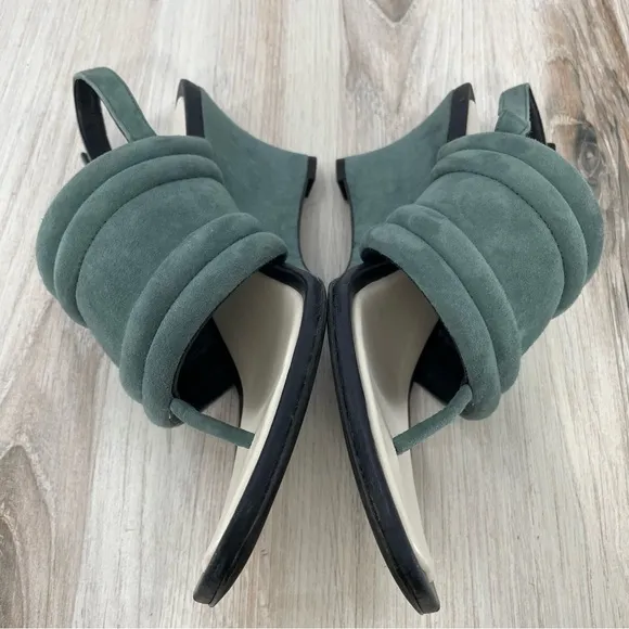 Tory Burch Puffy Straps Thong Wedge Sandals Sz 10.5