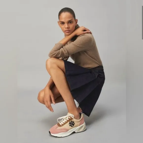 Tory Burch Women's Pink and Tan Sneakers