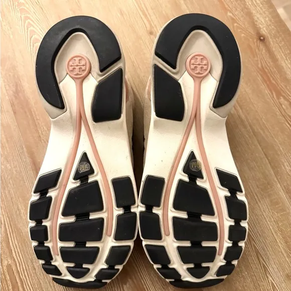 Tory Burch Women's Pink and Tan Sneakers