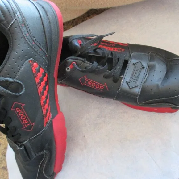 Troop Cobra Men's Sneakers Athletic Shoes Size 13 Black/Red Sneakers Lace Up