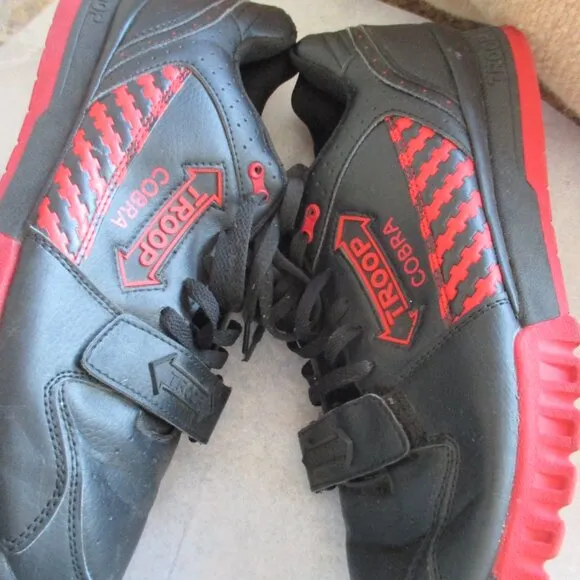 Troop Cobra Men's Sneakers Athletic Shoes Size 13 Black/Red Sneakers Lace Up