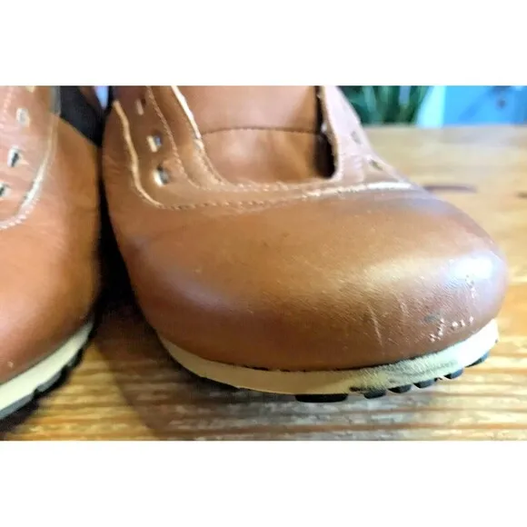 Tsubo Men's Leather Lace Up Oxford Shoes Size 10 Brown Black 8287-COAC F8009L